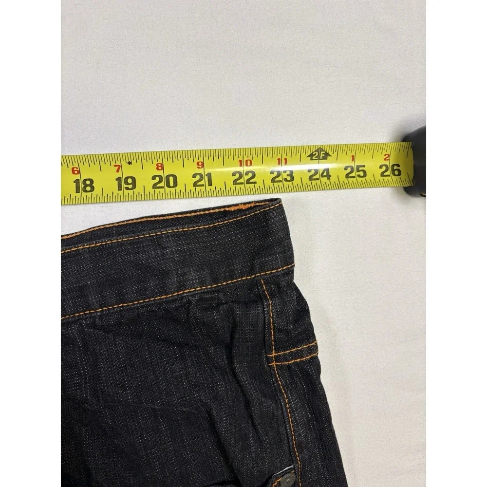 Vintage Y2K ESMX Jeans Mens 48x33 Baggy Wide Leg Embroidered Orange Lion Pocket